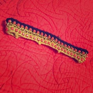 Knit and bead choker